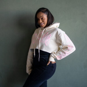 Royal Reverie Crop Hoodie