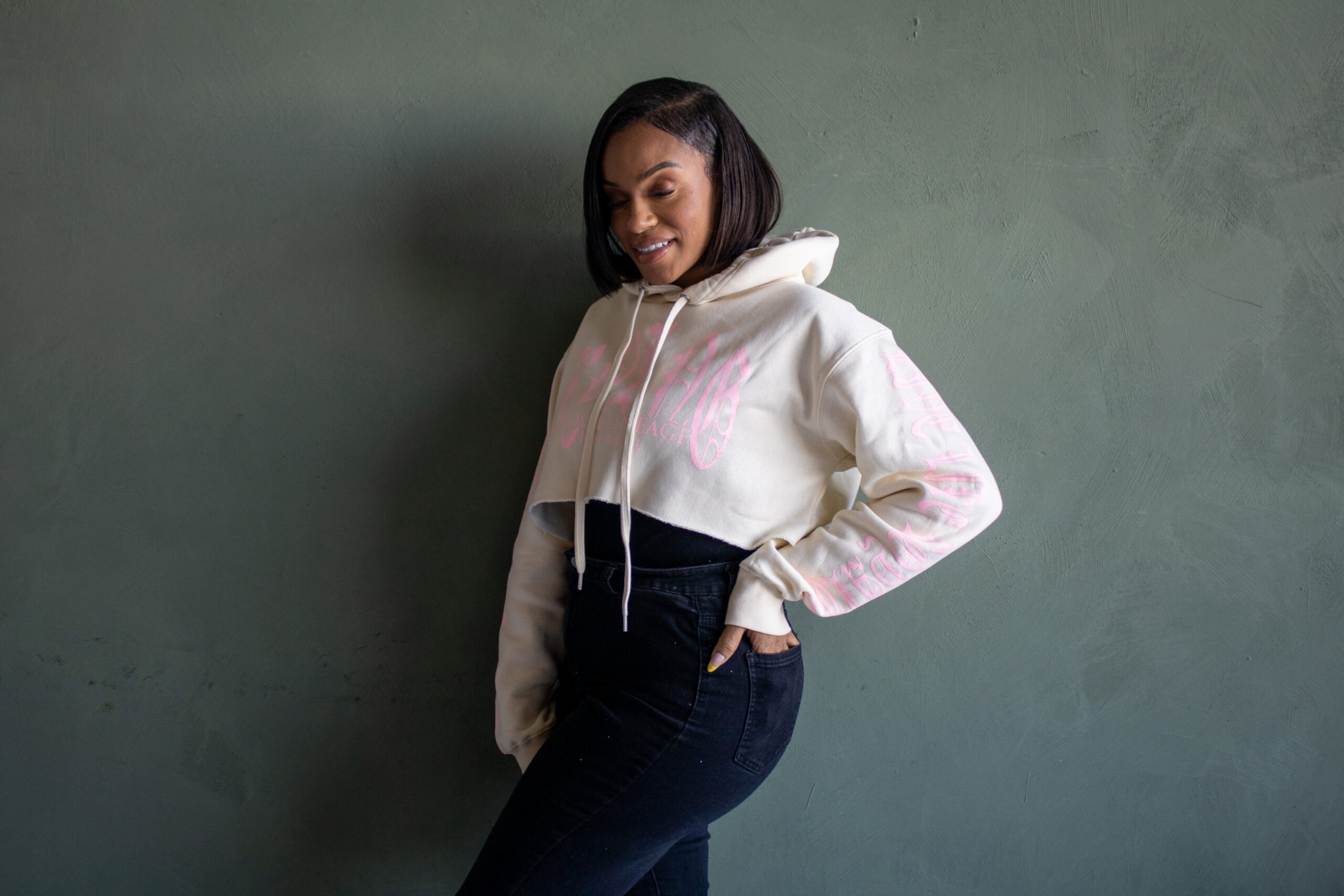 Royal Reverie Crop Hoodie