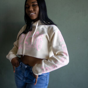 Royal Reverie Crop Hoodie - Image 4
