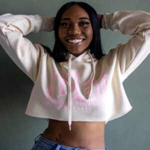 Royal Reverie Crop Hoodie - Image 8
