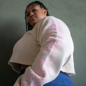 Royal Reverie Crop Hoodie - Image 5